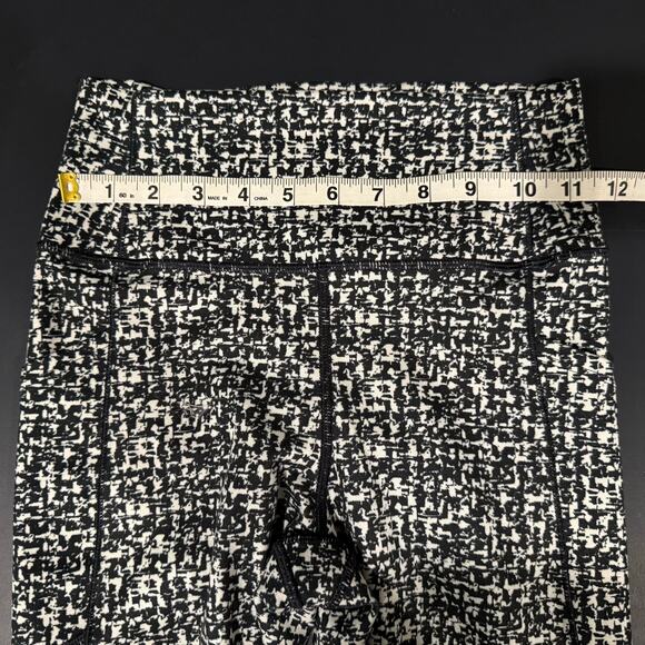 Women's Gap Fit Power Move High Rise Ankle Legging Black White Small Athletic - Picture 5 of 8